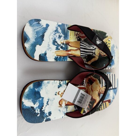 Nick Graham Jason Beach Men's Size 11 Flip Flops Sandals, New with Tags - Picture 2 of 11